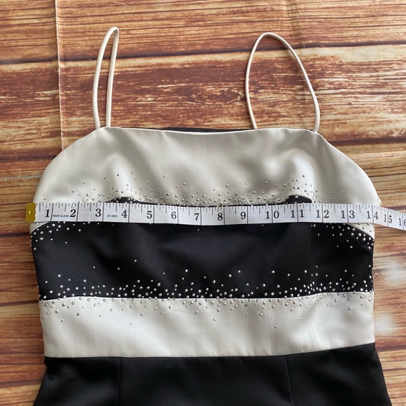 Dave & Johnny by Laura Ryner Sleeveless Spaghetti Straps Cocktail Long Dress 3/4 - Picture 6 of 14